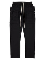 Black Drawstring Cargo Pants 1