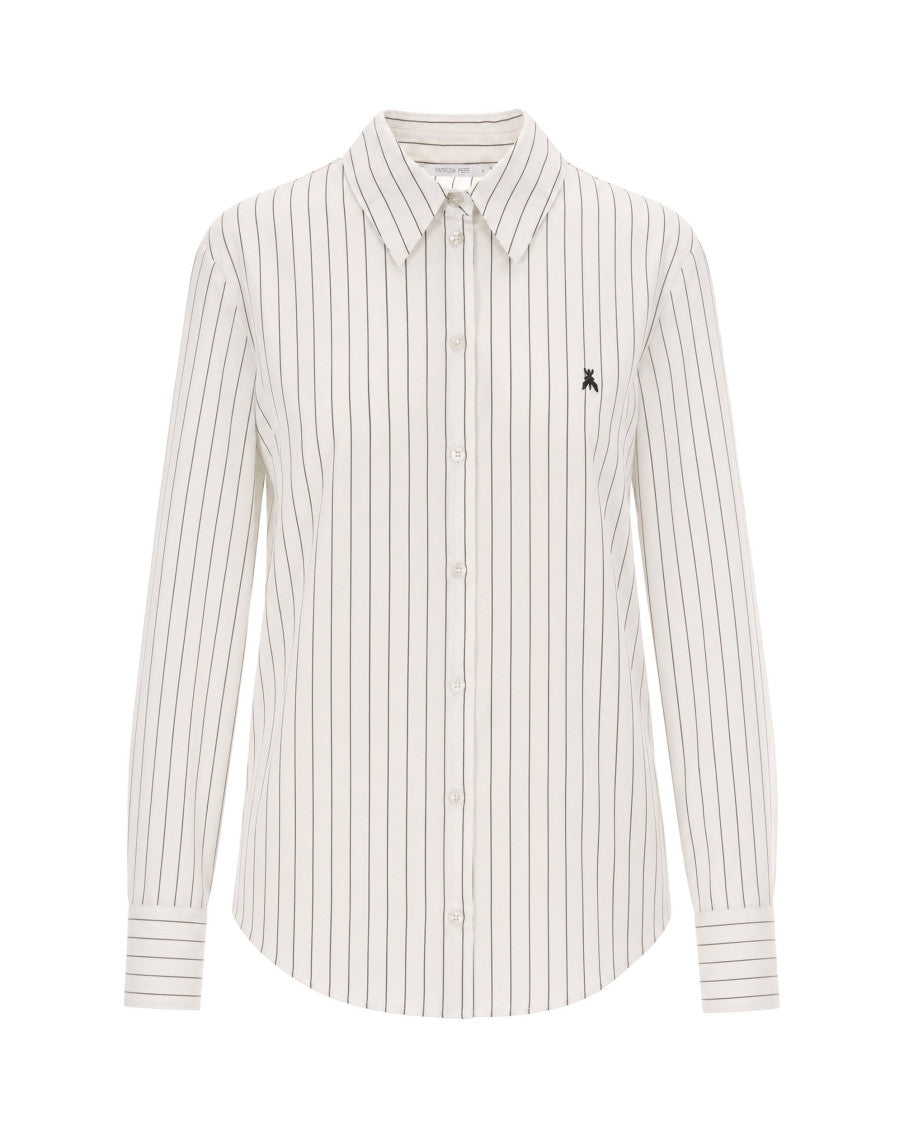 Off White Slim Stripes Shirt 1