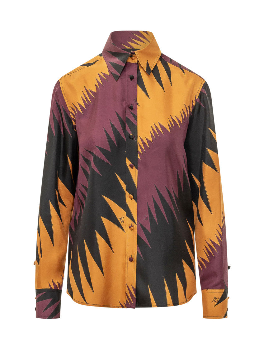 Multicolor Regular Abstract Shirt 1