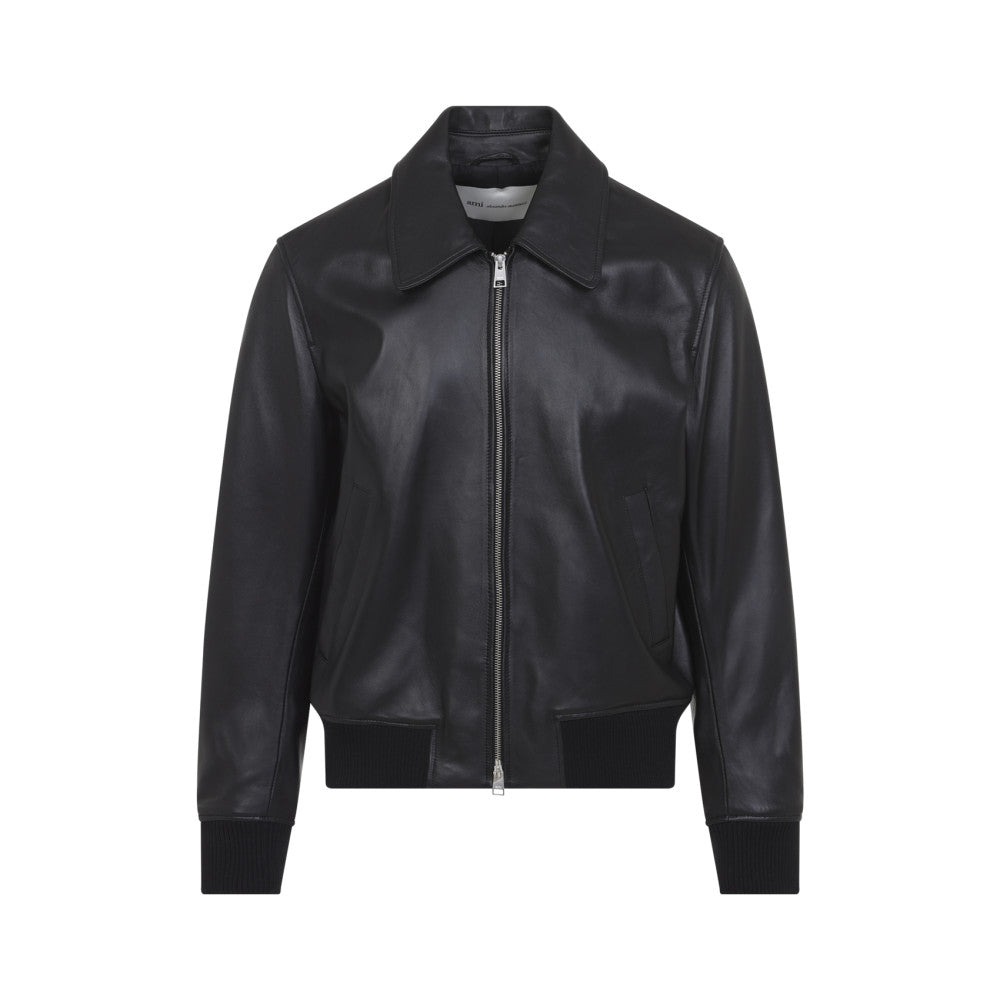 Black Regular Solid Jacket 1