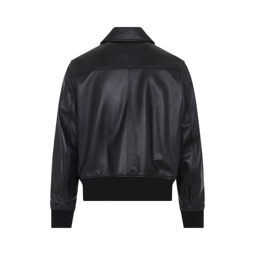 Black Regular Solid Jacket 2