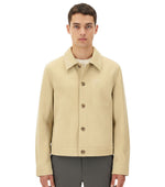 Beige Shirt Collar Jacket 1