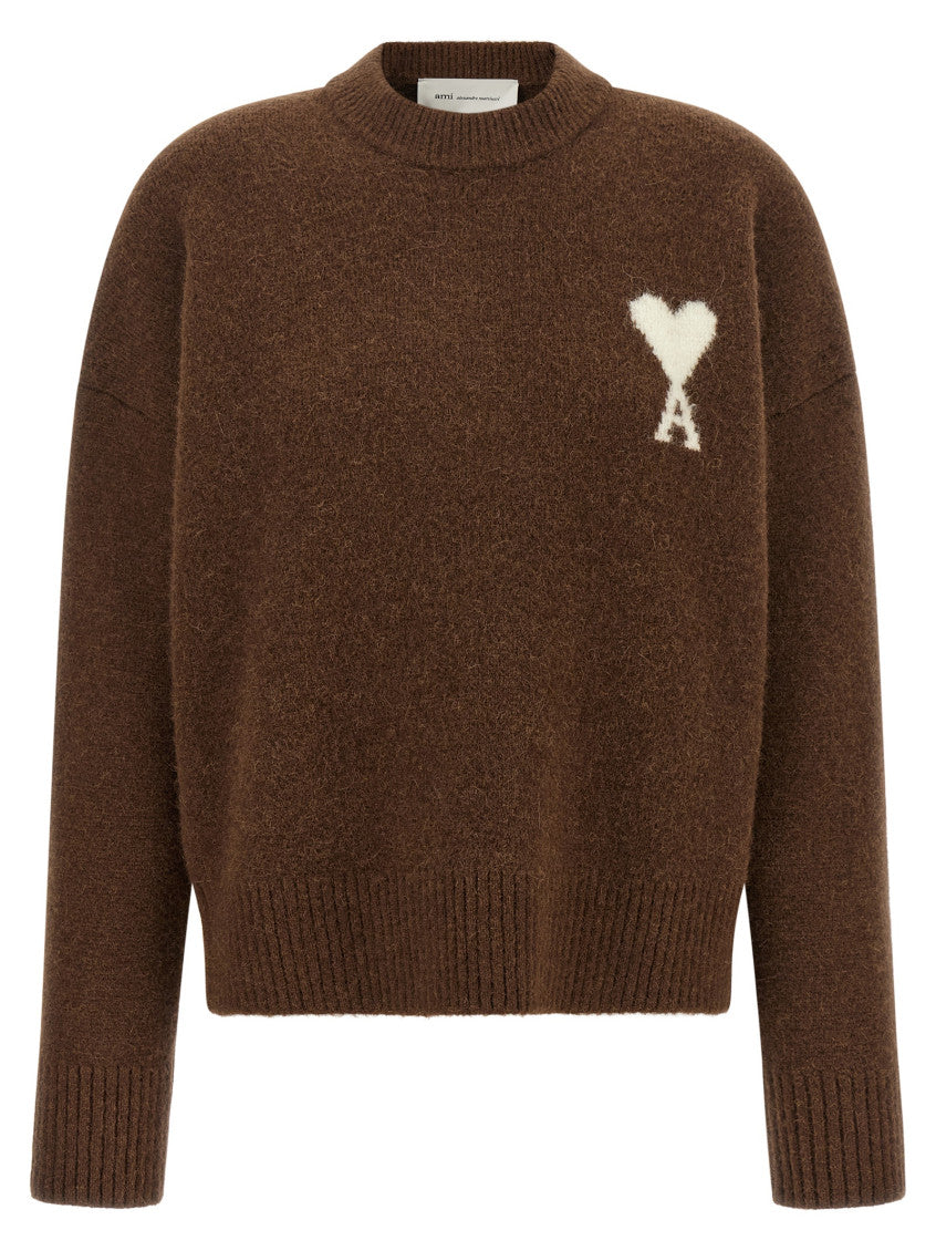 Brown Crew Neck Sweater 1