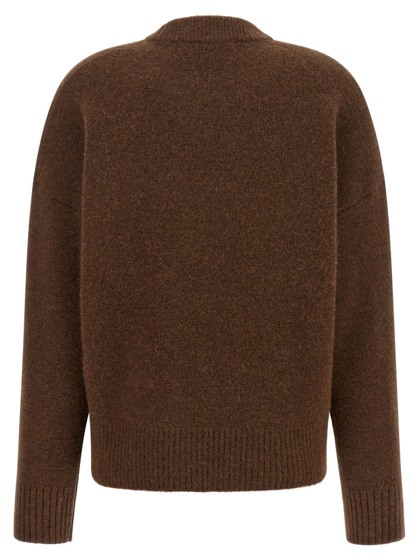 Brown Crew Neck Sweater 2