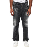 Black Loose Low Rise Jeans 1