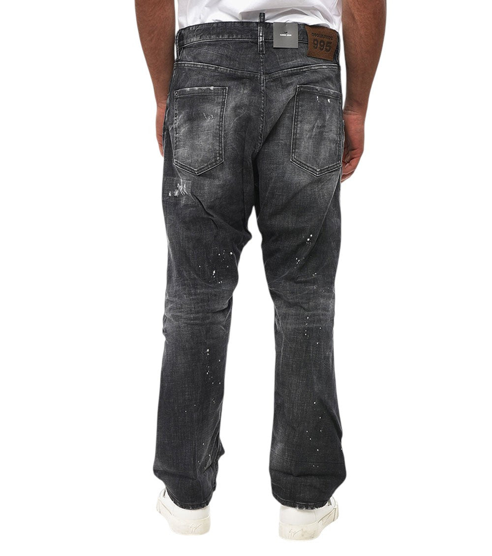 Black Loose Low Rise Jeans 2