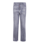 Grey Loose Distressed Jeans 1