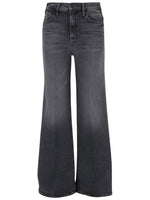 Dark Grey Flared High Rise Jeans 1