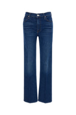 Dark Blue Bootcut High Rise Jeans 1