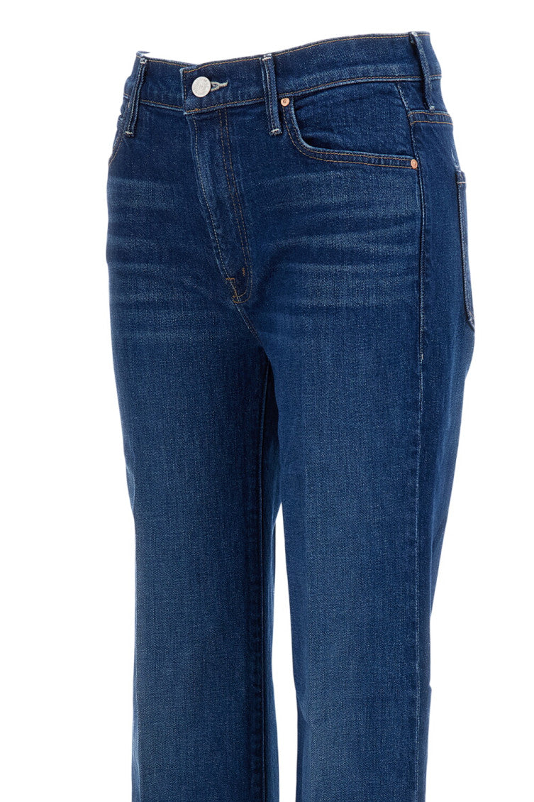 Dark Blue Bootcut High Rise Jeans 3