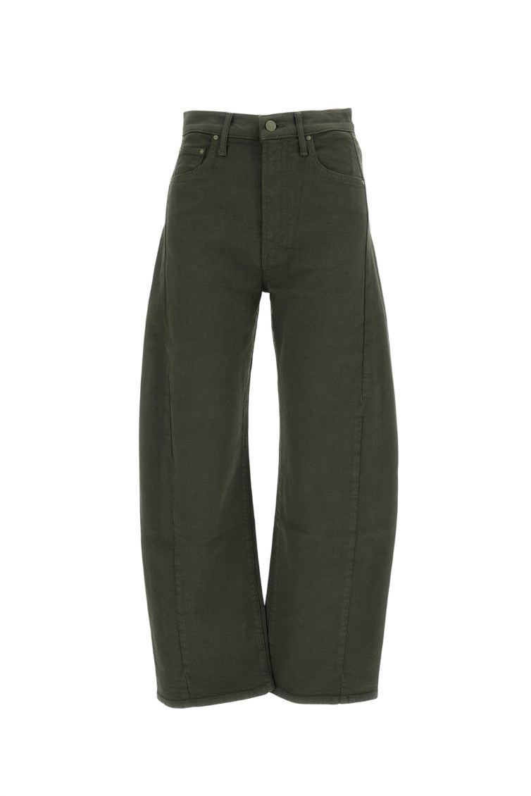 Green Relaxed High Rise Jeans 1