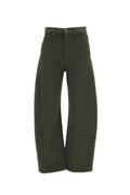 Green Relaxed High Rise Jeans 1