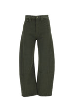 Green Relaxed High Rise Jeans 1