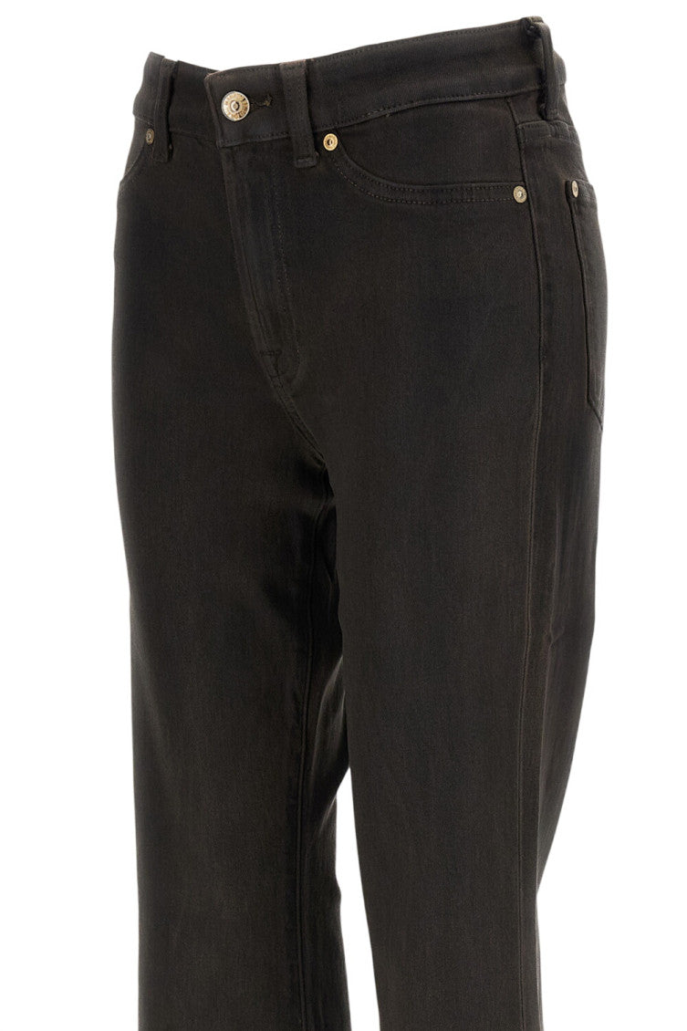 Dark Brown Bootcut High Rise Jeans 3