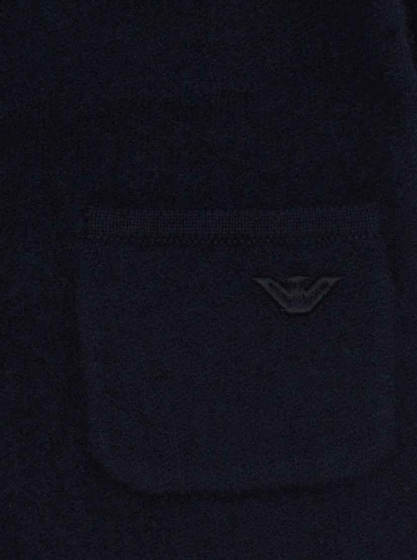 Boys Navy Knitted Blazer 3