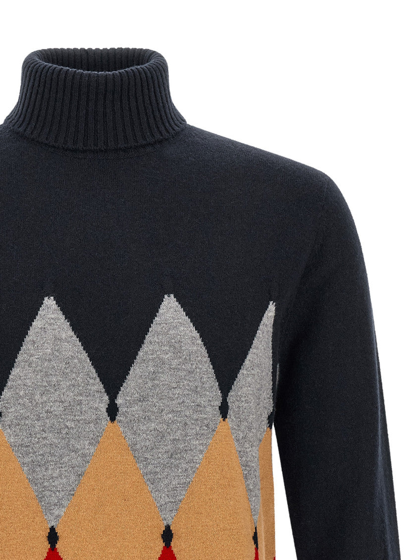 Blue Turtle Neck Sweater 3