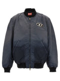 Grey Loose Bomber Jacket 1