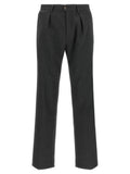 Dark Grey Pleated Trousers 1