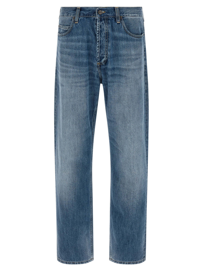 Blue Relaxed Mid Rise Jeans 1