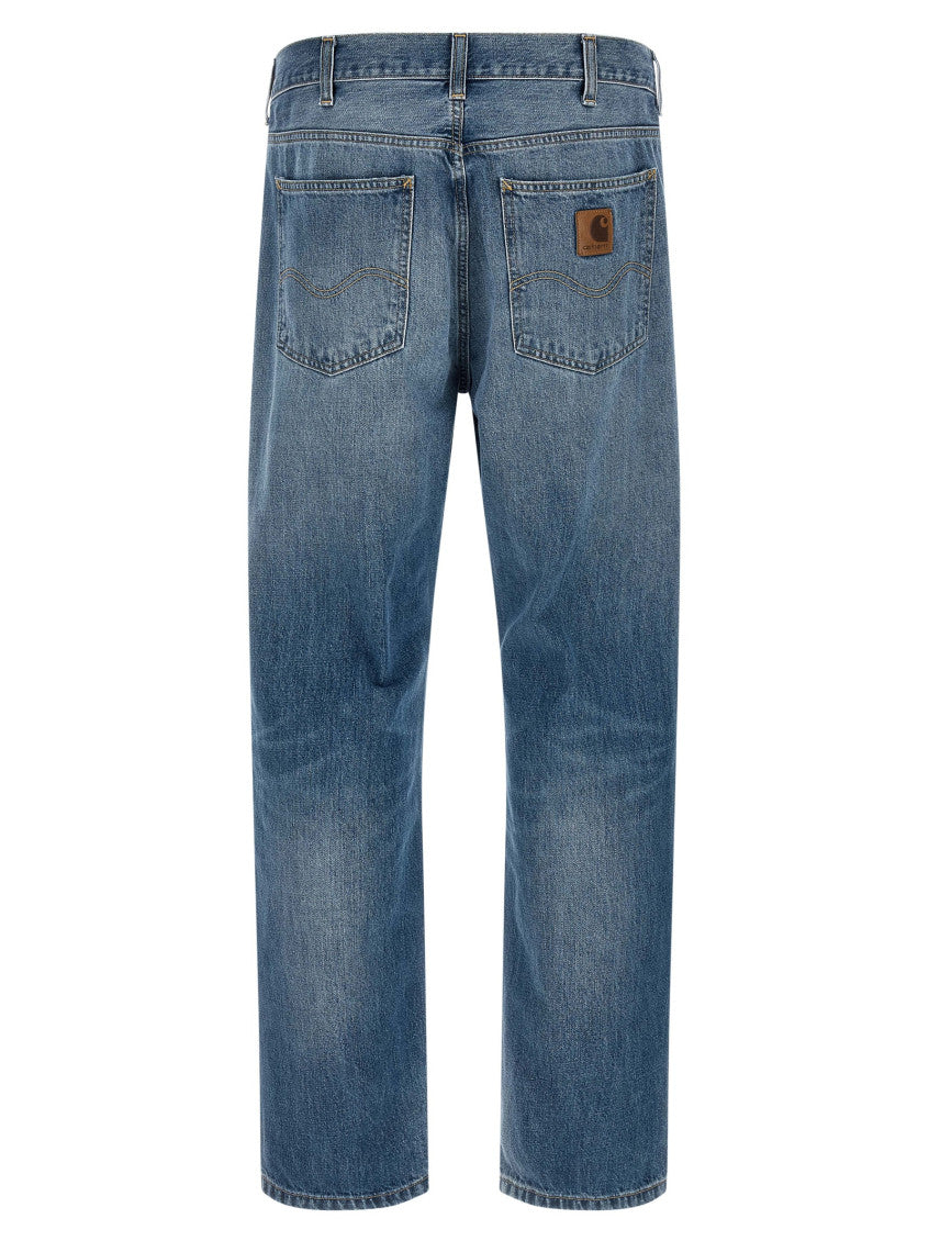 Blue Relaxed Mid Rise Jeans 2