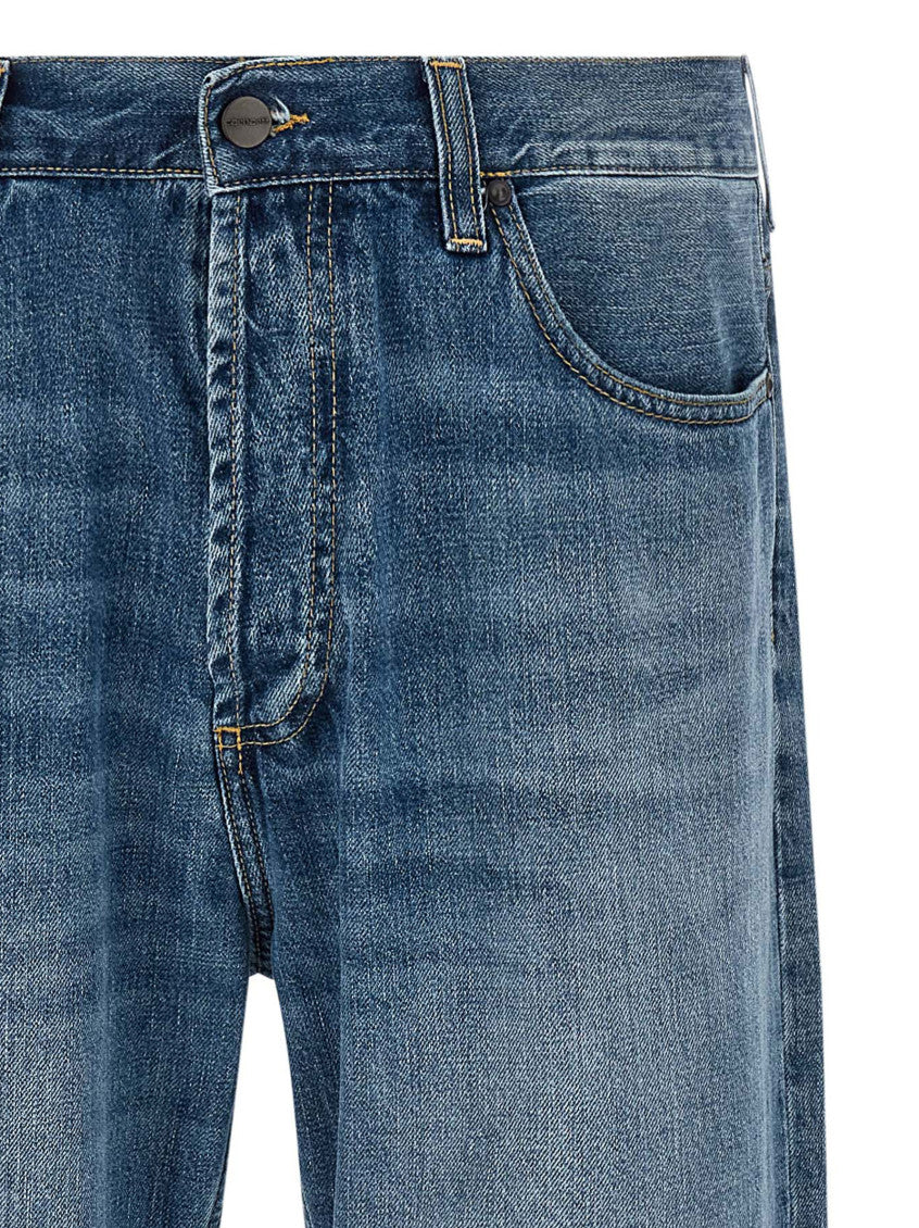 Blue Relaxed Mid Rise Jeans 3