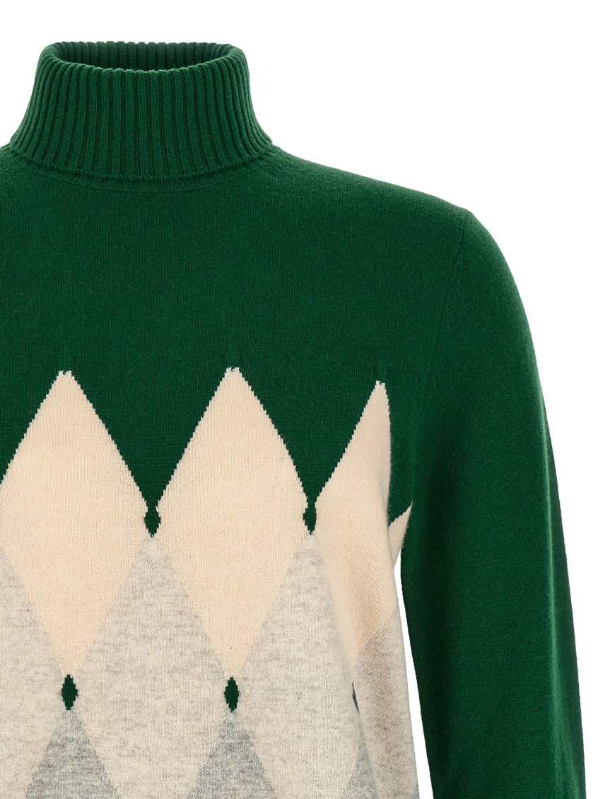 Green Turtle Neck Sweater 3