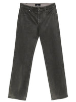 Grey Straight Mid Rise Jeans 1