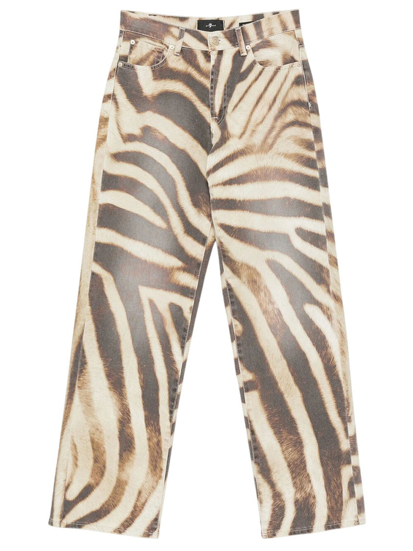 Multicolor Straight High Rise Jeans 1