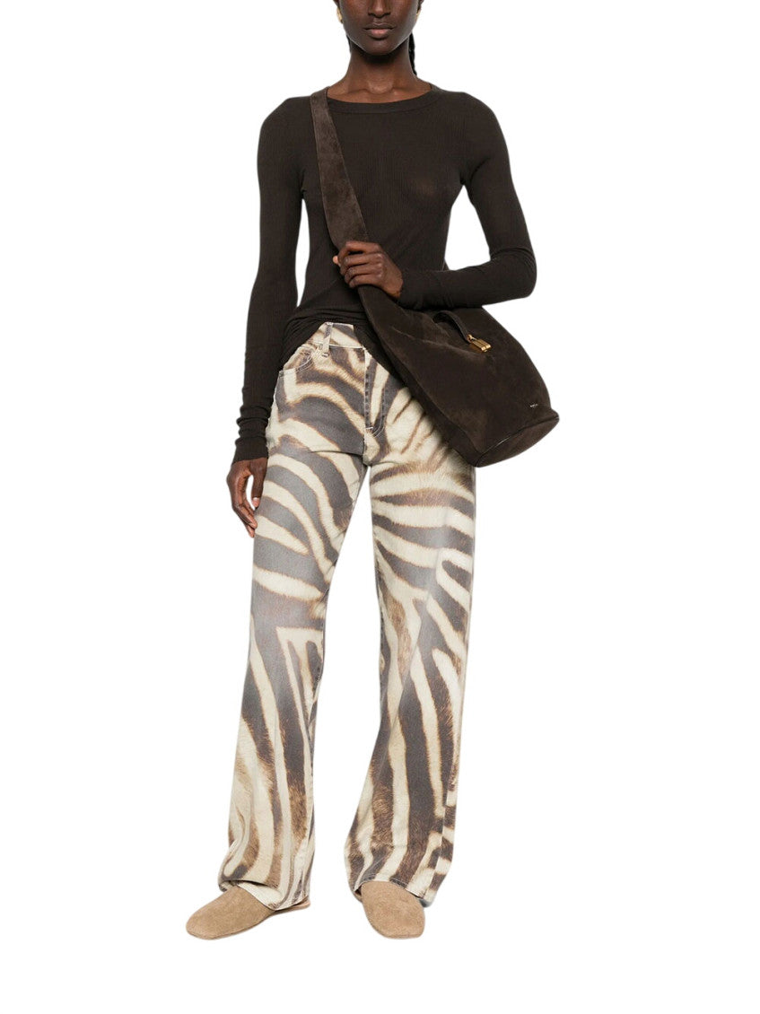 Multicolor Straight High Rise Jeans 4