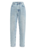 Light Blue Tapered High Rise Jeans 1
