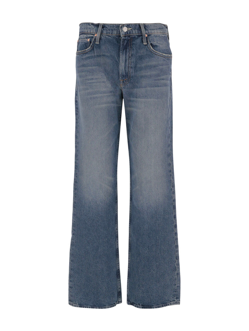 Blue Flared High Rise Jeans 1