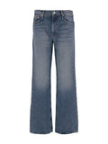 Blue Flared High Rise Jeans 1