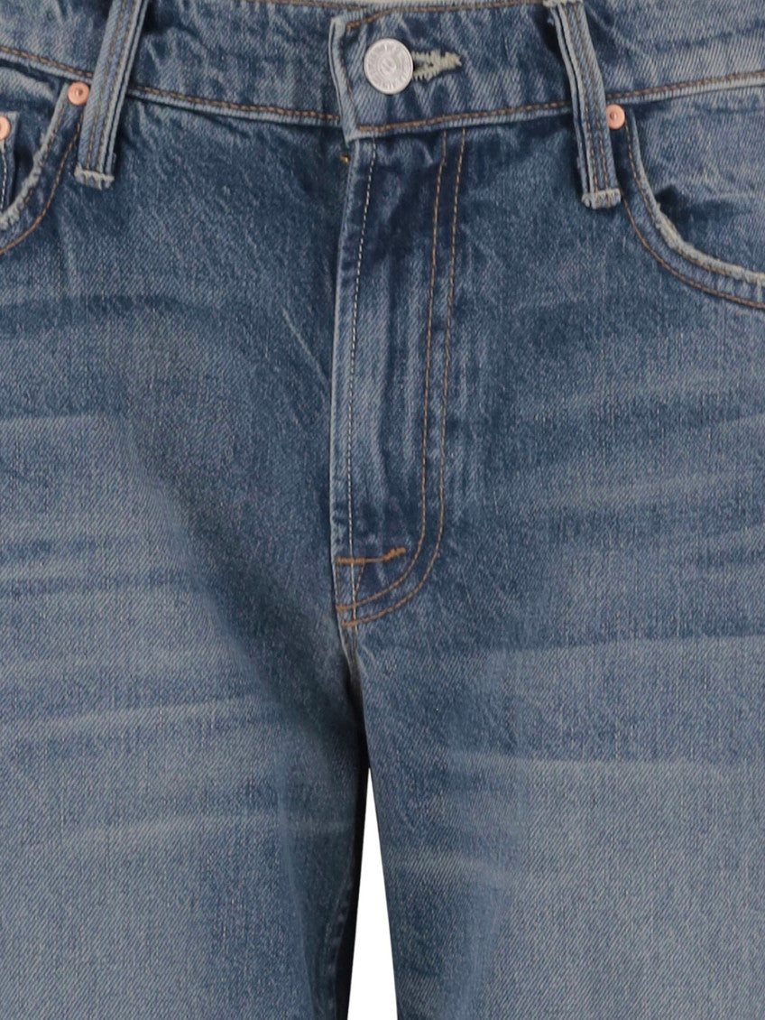 Blue Flared High Rise Jeans 3