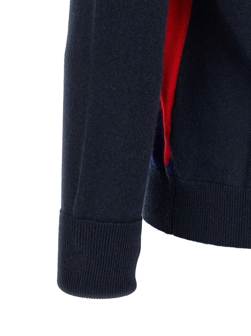 Navy Blue V Neck Sweater 4
