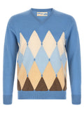 Light Blue V Neck Sweater 1