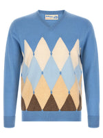 Light Blue V Neck Sweater 1