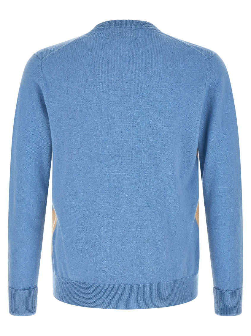 Light Blue V Neck Sweater 2