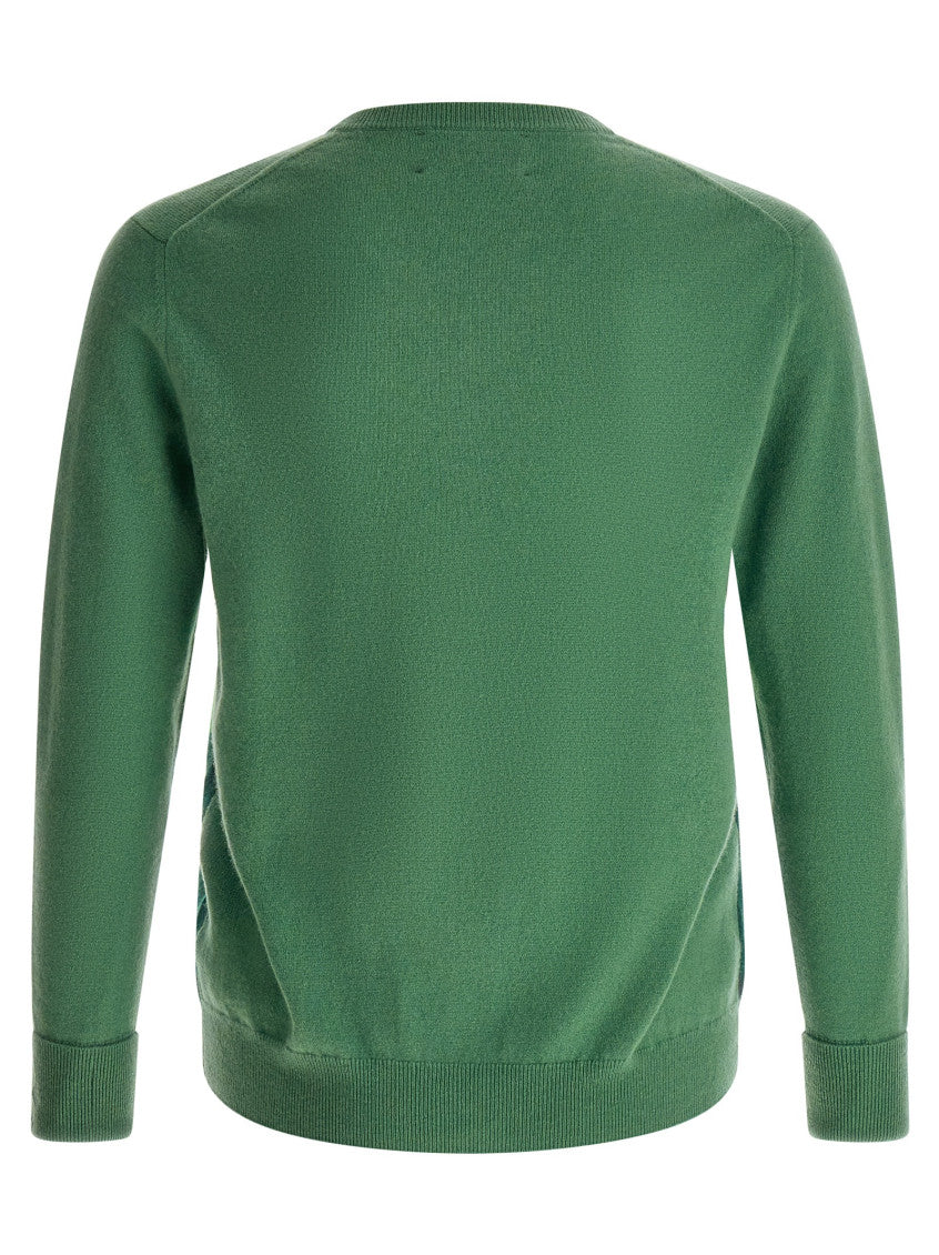 Green Geometric Sweater 2