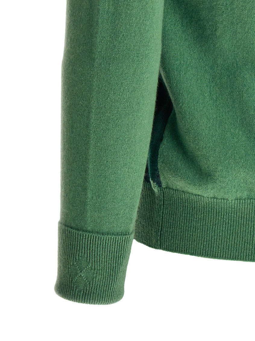 Green Geometric Sweater 4