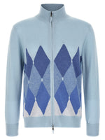 Light Blue Zip Up Cardigan 1