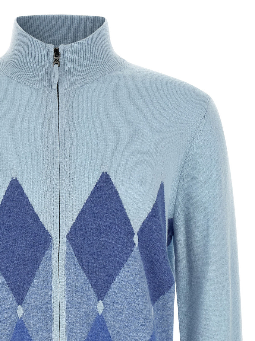 Light Blue Zip Up Cardigan 3