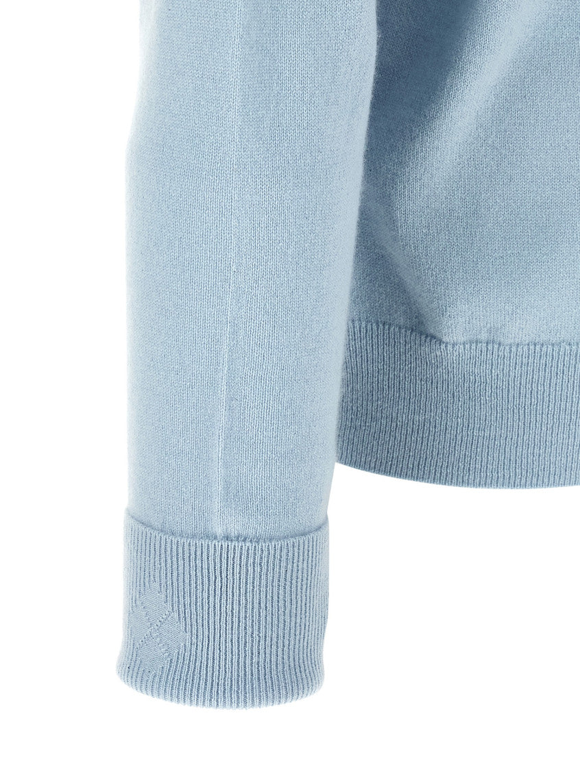 Light Blue Zip Up Cardigan 4