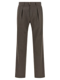 Brown Pleated Trousers 1