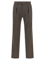 Brown Pleated Trousers 1
