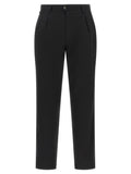 Black Tailored Pleated Pants 1