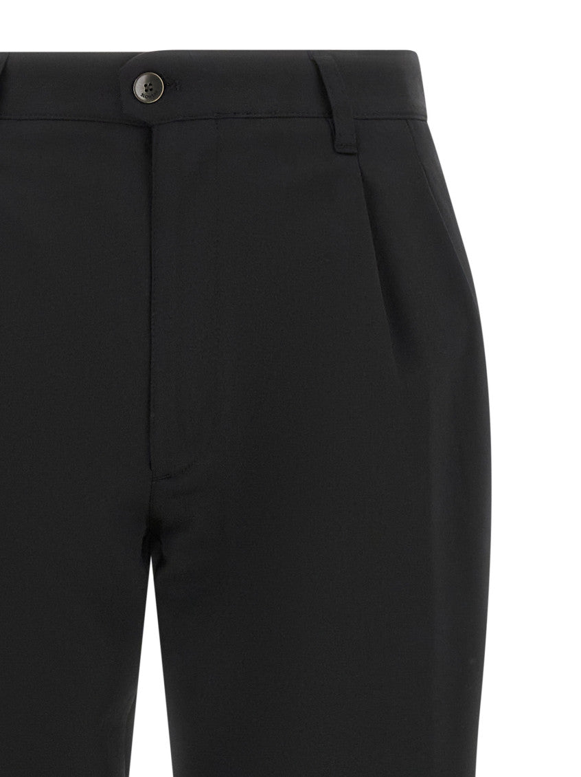 Black Tailored Pleated Pants 3