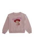 Girls Pink Crewneck Sweatshirt 1