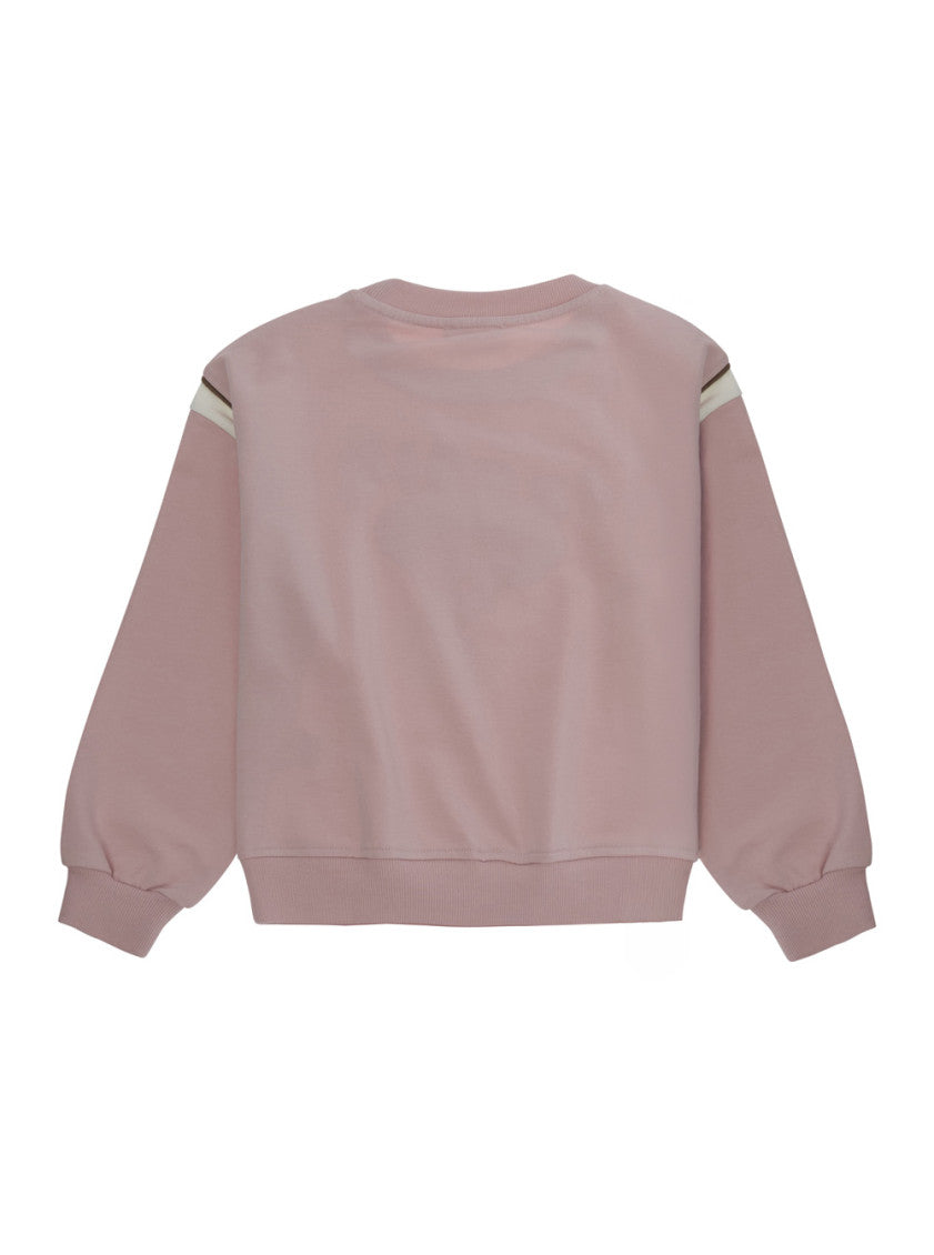 Girls Pink Crewneck Sweatshirt 2