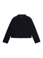 Girls Navy Blue Cropped Blazer 1