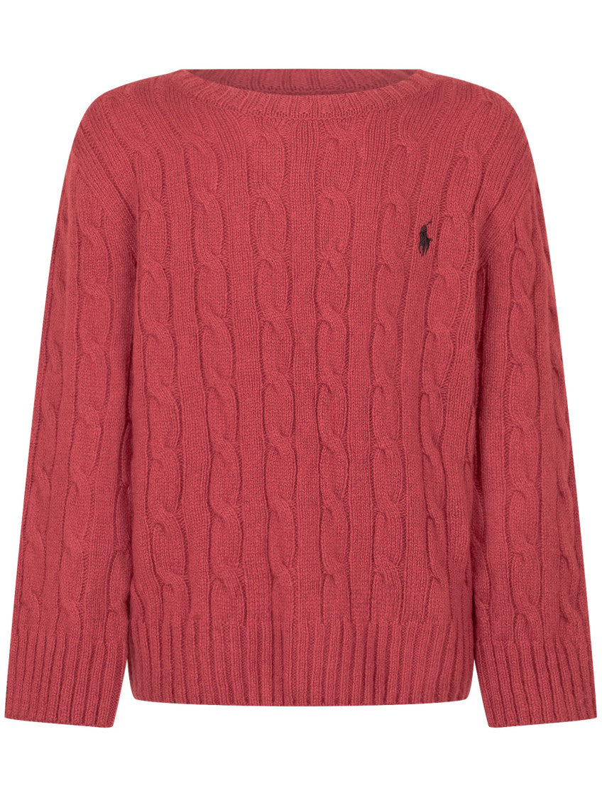 Kids Red Knitted Sweater 1